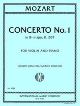 Concerto No. 1 in B-flat Major, K. 207 Violin and Piano cover